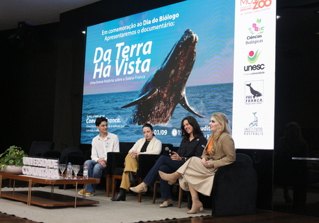 Documentário sobre a história da Baleia-Franca encanta público em evento na Unesc