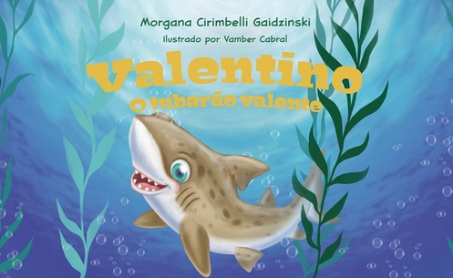 Obra “Valentino, o Tubarão Valente” será lançada nesta sexta-feira pelo MuZoo